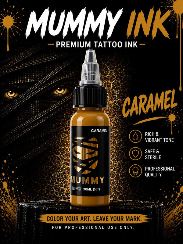 Mummy USA Custom Tattoo Ink Color Set 1 oz(Caramel)