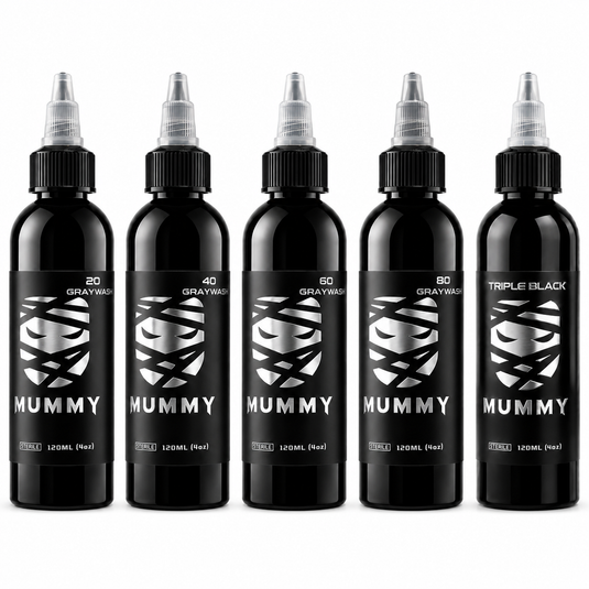Translation missing: en.Mummy USA Custom Tattoo Gray Wash Ink Set 120ML/4oz(5PCS)