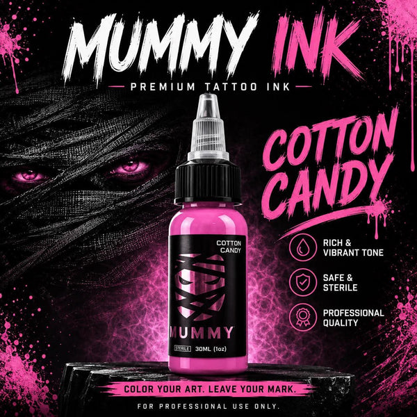 Mummy USA Custom Tattoo Ink Color Set 1 oz(Cotton Candy)