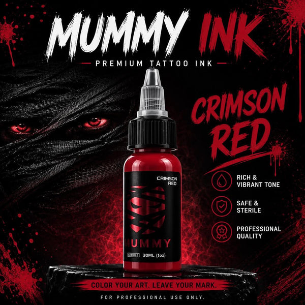 Mummy USA Custom Tattoo Ink Color Set 1 oz(Crimson Red)