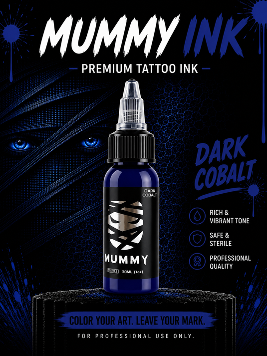 Translation missing: en.Mummy Tattoo Ink, 1oz Professional Pigment for Body Art(Dark Cobalt)
