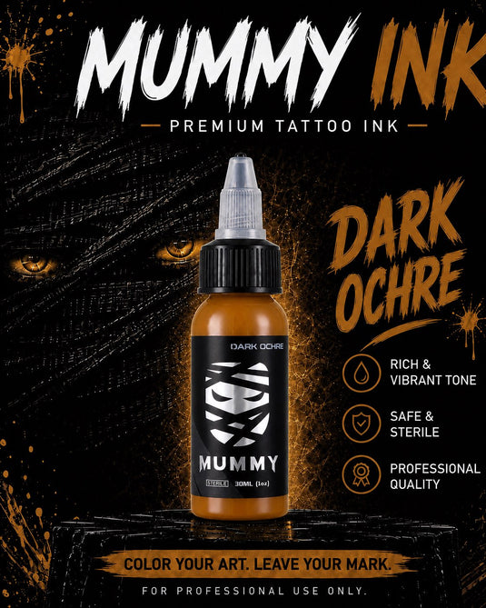 Translation missing: en.Mummy Tattoo Ink, 1oz Professional Pigment for Body Art(Dark Ochre)