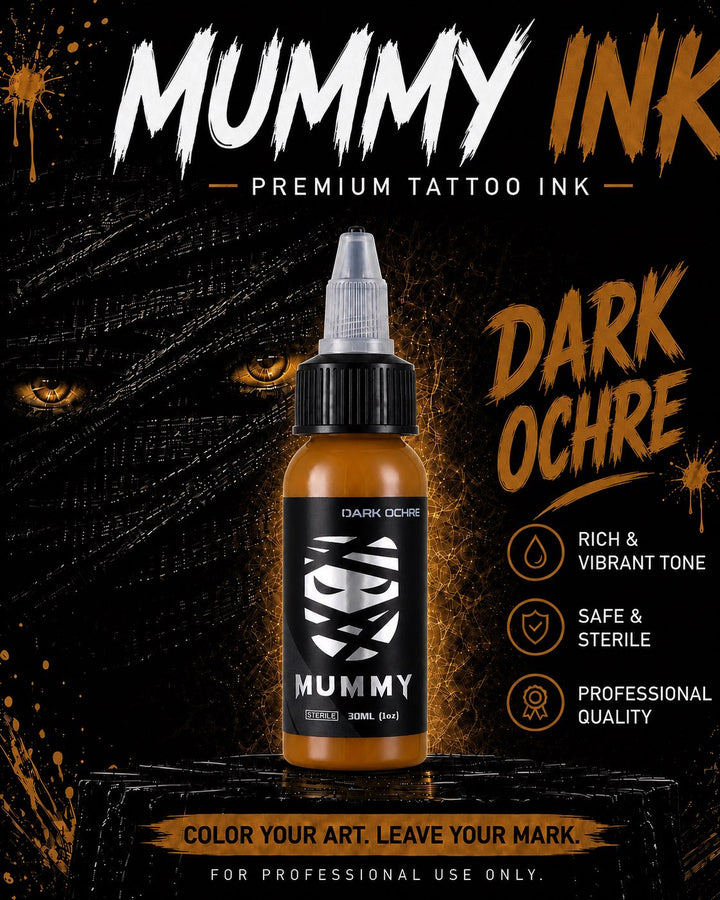 Translation missing: en.Mummy Tattoo Ink, 1oz Professional Pigment for Body Art(Dark Ochre)