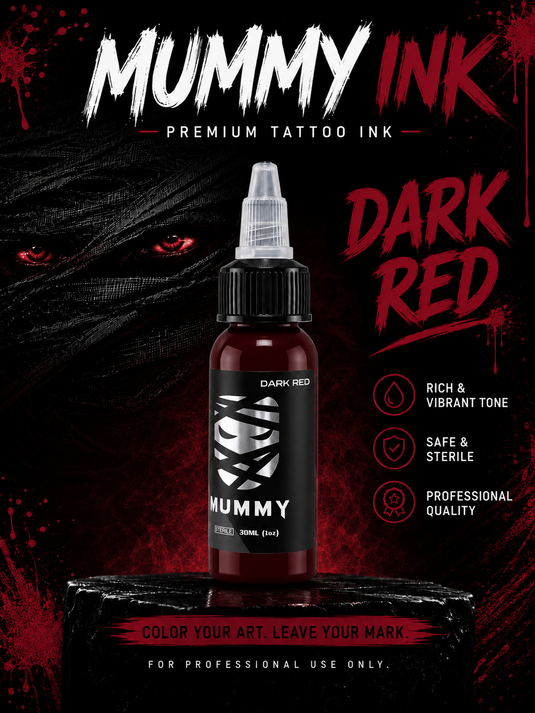 Translation missing: en.Mummy Tattoo Ink, 1oz Professional Pigment for Body Art(Dark Red)