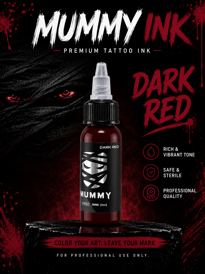 Translation missing: en.Mummy Tattoo Ink, 1oz Professional Pigment for Body Art(Dark Red)