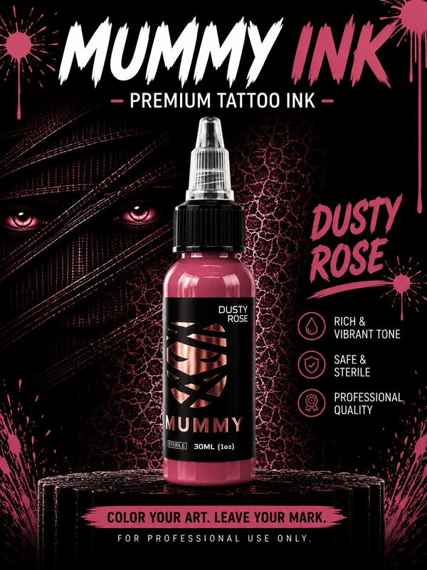 Mummy USA Custom Tattoo Ink Color Set 1 oz(Dusty Rose)