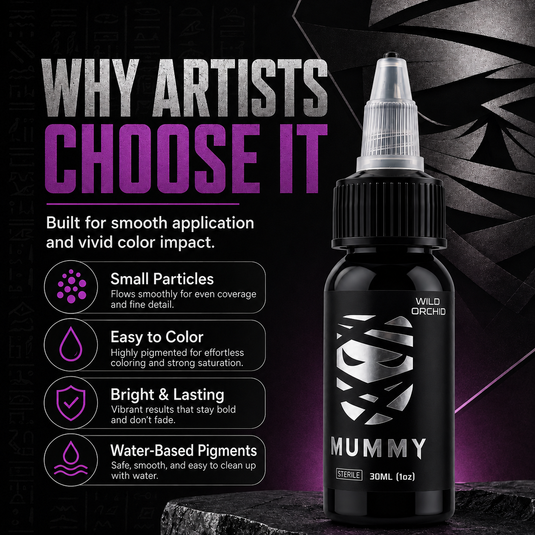 Translation missing: en.Mummy Tattoo Ink, 1oz Professional Pigment for Body Art(Wild Orchid)