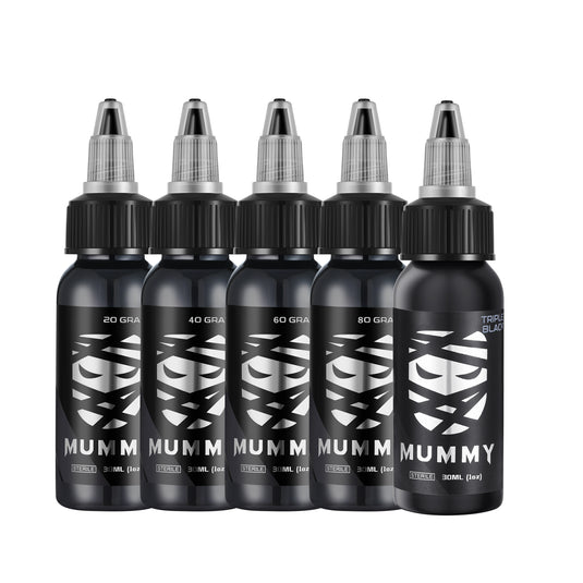 Translation missing: en.Mummy Tattoo Ink Gray Wash Set 30ML/1oz(5 PCS）