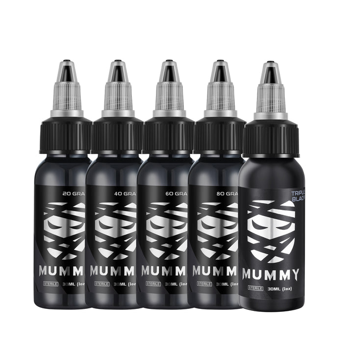 Translation missing: en.Mummy Tattoo Ink Gray Wash Set 30ML/1oz(5 PCS）