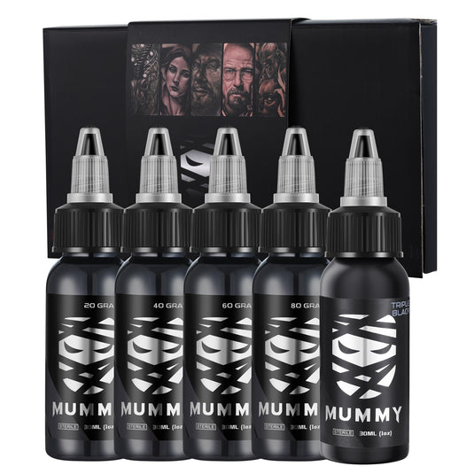 Translation missing: en.Mummy Tattoo Ink Gray Wash Set 30ML/1oz(5 PCS）