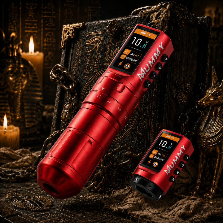 Translation missing: en.Mummy Scepter Tattoo Pen, 2.4-4.2mm Stroke OLED(Red)