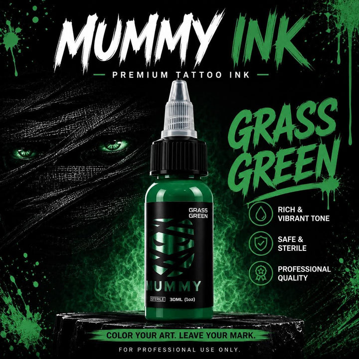 Translation missing: en.Mummy USA Custom Tattoo Ink 30ML/1 oz(Grass Green)