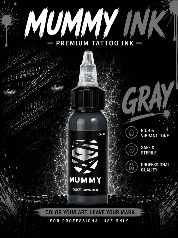 Translation missing: en.Mummy Tattoo Ink, 1oz Professional Pigment for Body Art(Gray)