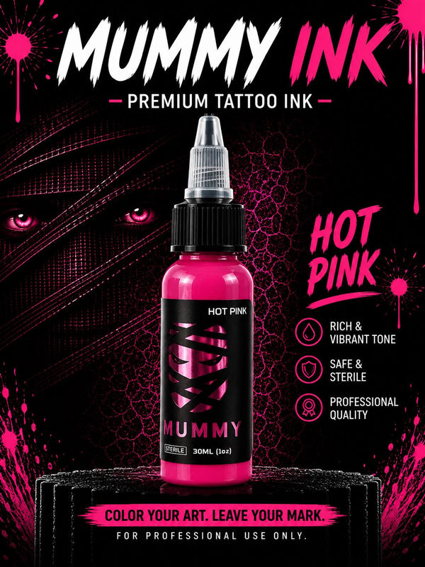 Mummy USA Custom Tattoo Ink Color Set 1 oz(Hot Pink)
