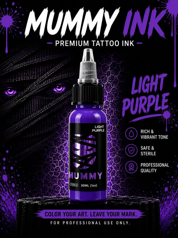 Mummy USA Custom Tattoo Ink Color Set 1 oz(Light Purple)