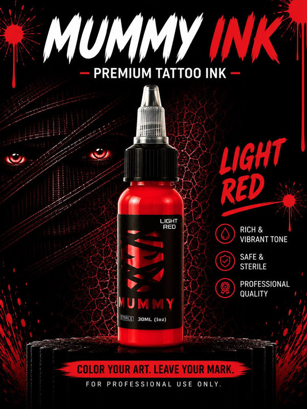 Mummy USA Custom Tattoo Ink Color Set 1 oz(Light red)