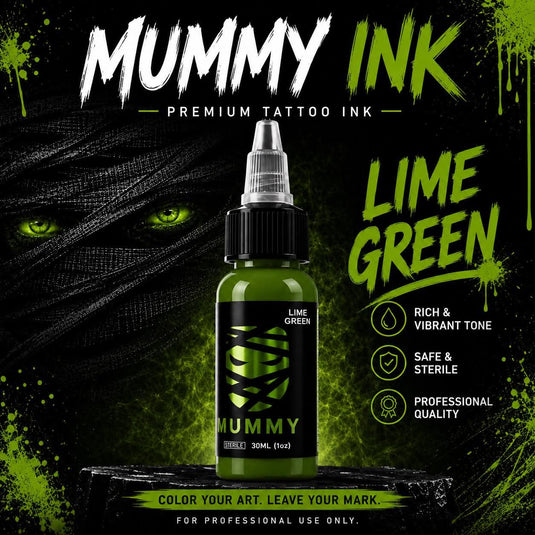 Translation missing: en.Mummy USA Custom Tattoo Ink Color Set 1 oz(Lime Green)