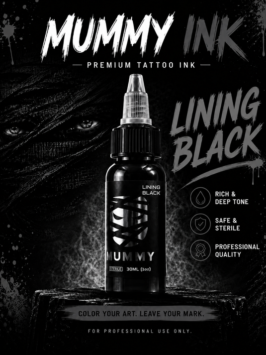 Translation missing: en.Mummy Tattoo Ink, 1oz Professional Pigment for Body Art(Turquoise(Lining Black)