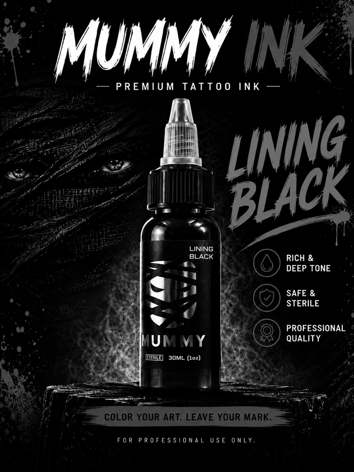 Translation missing: en.Mummy Tattoo Ink, 1oz Professional Pigment for Body Art(Turquoise(Lining Black)