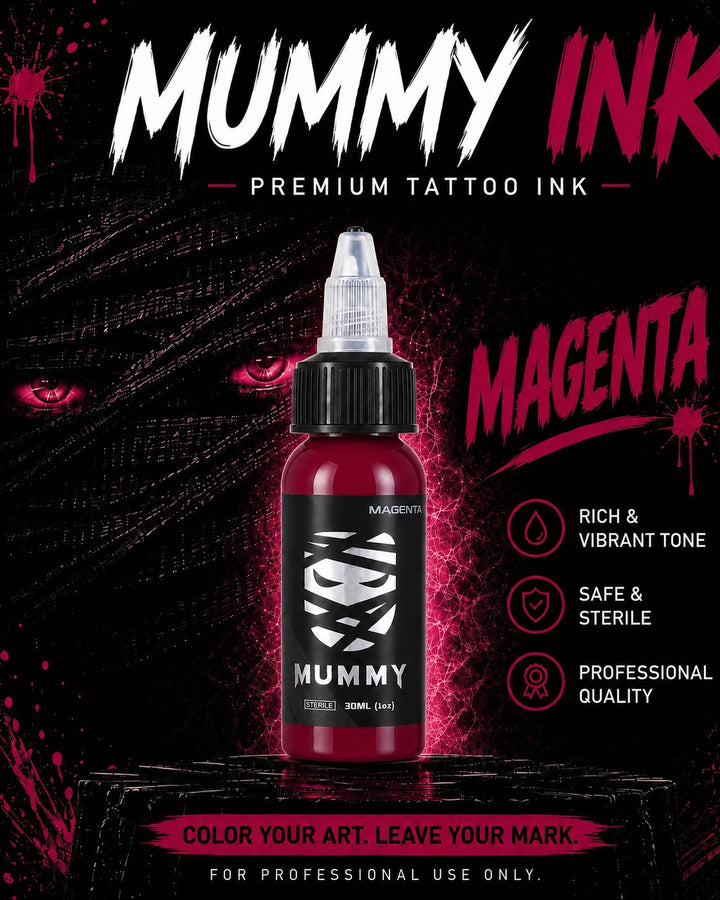 Translation missing: en.Mummy Tattoo Ink, 1oz Professional Pigment for Body Art(Magenta)