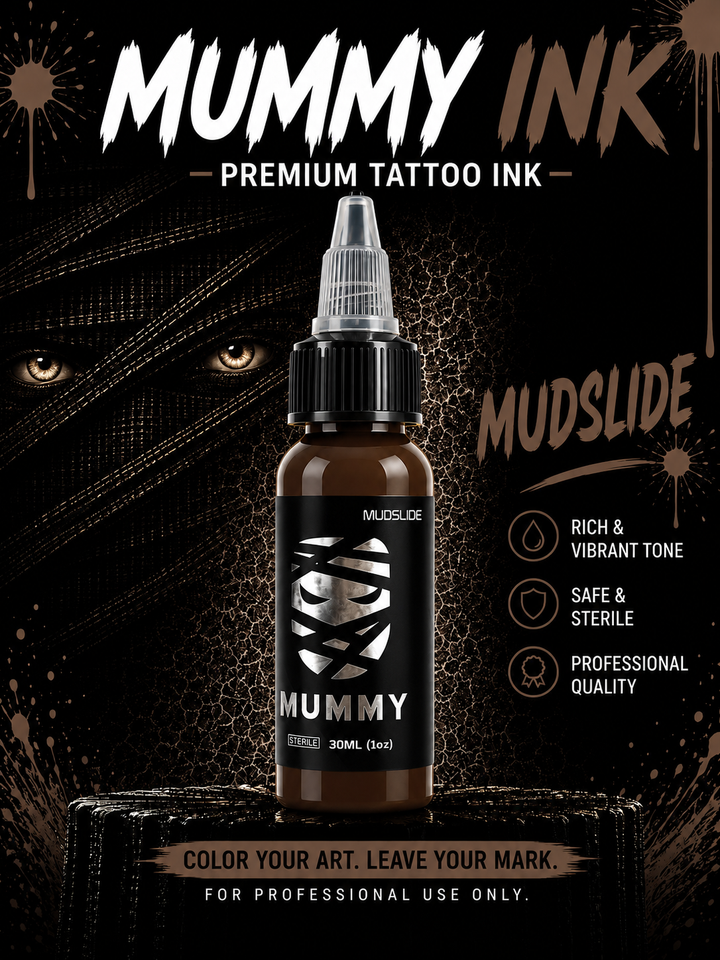 Translation missing: en.Mummy Tattoo Ink, 1oz Professional Pigment for Body Art(Mudslide)