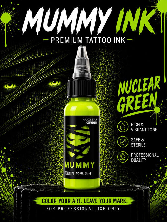 Translation missing: en.Mummy USA Custom Tattoo Ink Color Set 1 oz(Nuclear Green)