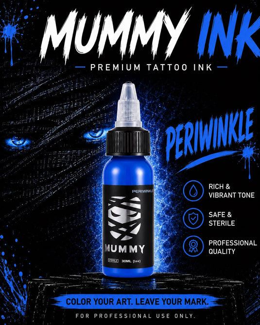 Translation missing: en.Mummy Tattoo Ink, 1oz Professional Pigment for Body Art(Periwinkle)