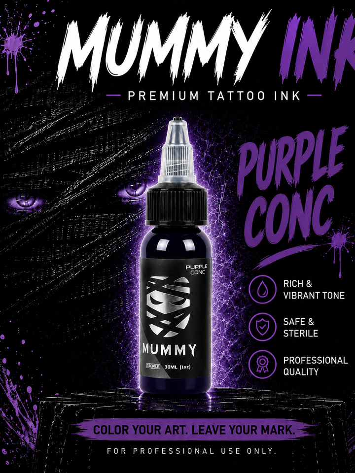 Translation missing: en.Mummy Tattoo Ink, 1oz Professional Pigment for Body Art(Purple Conc)