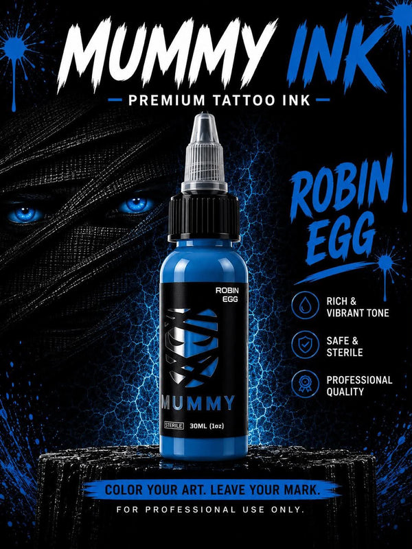 Mummy USA Custom Tattoo Ink Color Set 1 oz(Robin Egg)
