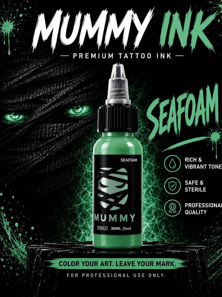 Translation missing: en.Mummy USA Custom Tattoo Ink 30ML/1 oz(Seafoam)