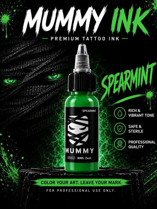 Translation missing: en.Mummy Tattoo Ink, 1oz Professional Pigment for Body Art(Spearmint)