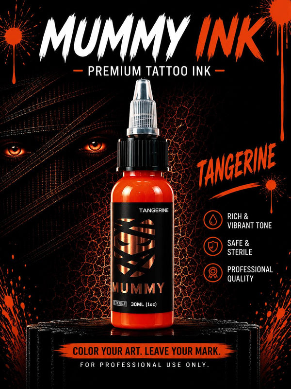 Mummy USA Custom Tattoo Ink 30ML/1 oz(Tangerine)