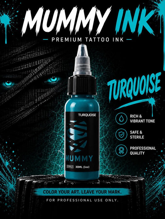 Translation missing: en.Mummy Tattoo Ink, 1oz Professional Pigment for Body Art(Turquoise)