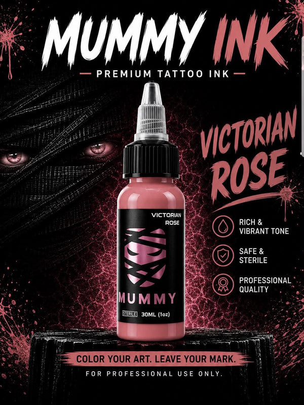 Mummy USA Custom Tattoo Ink Color Set 1 oz(Victorian Rose)