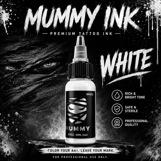Translation missing: en.Mummy USA Custom Tattoo Ink Color Set 1 oz(White)