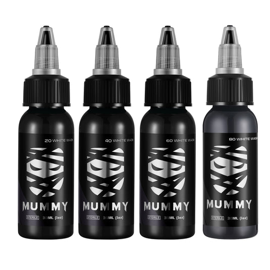 Translation missing: en.Mummy WhiteWash Tattoo Ink  Set 4PCS (30ML)-MK6001