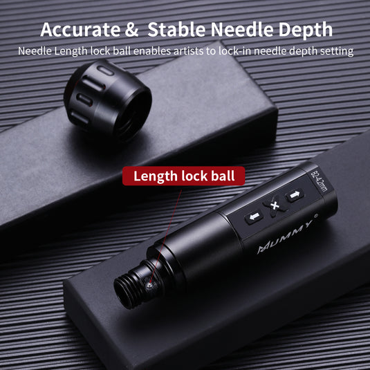 Translation missing: en.MUMMY ROTARY WIRELESS TATTOO MACHINE PEN DIRECT DRIVER 4.2MM(Black)