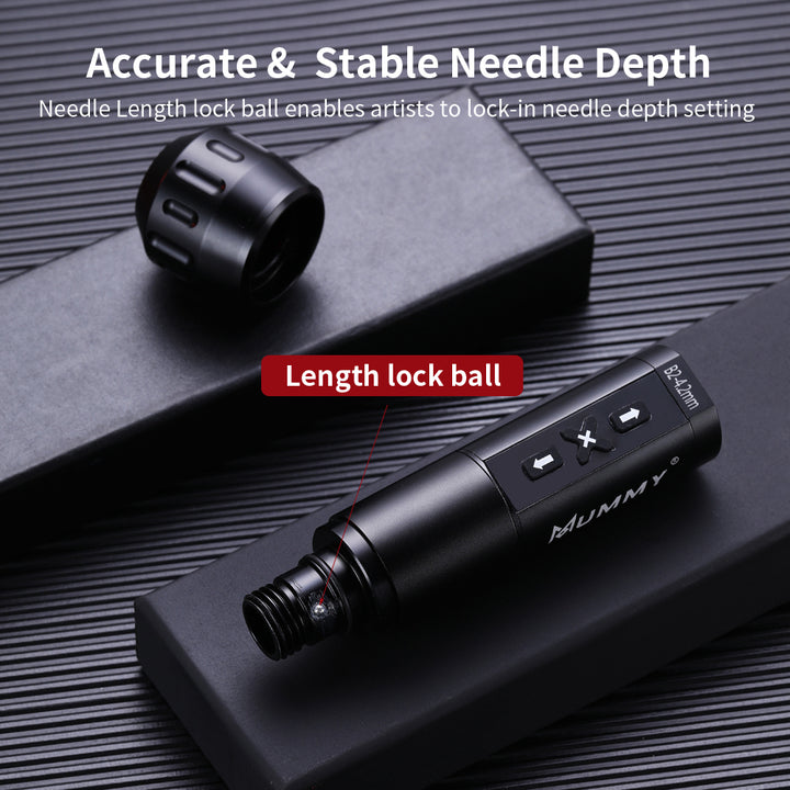 Translation missing: en.MUMMY ROTARY WIRELESS TATTOO MACHINE PEN DIRECT DRIVER 4.2MM(Black)