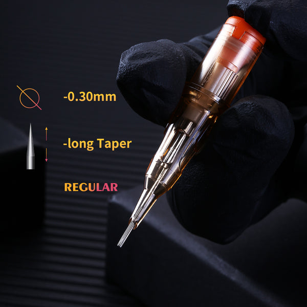 Mummy Tattoo Cartridges Needles Round Shader #10 L-Taper Bugpin