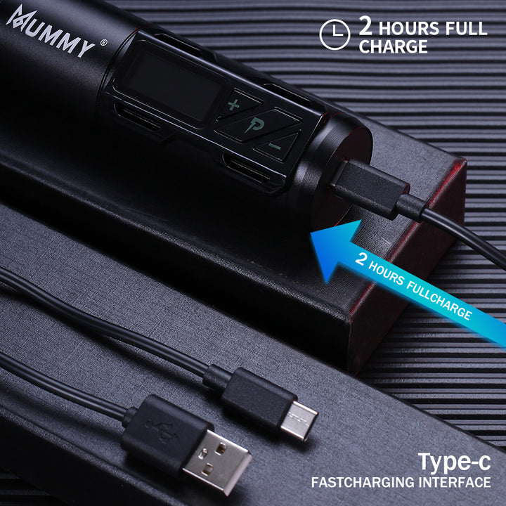 Translation missing: en.Mummy Direct Drive Wireless Rotary Tattoo Machine Pen(B1)