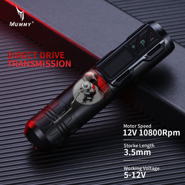 Mummy Wireless Rotary Tattoo Machine Pen 2200mah