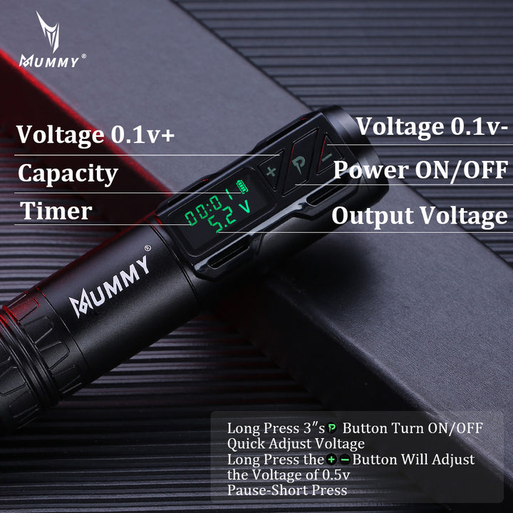 Translation missing: en.Mummy Direct Drive Wireless Rotary Tattoo Machine Pen(B1)