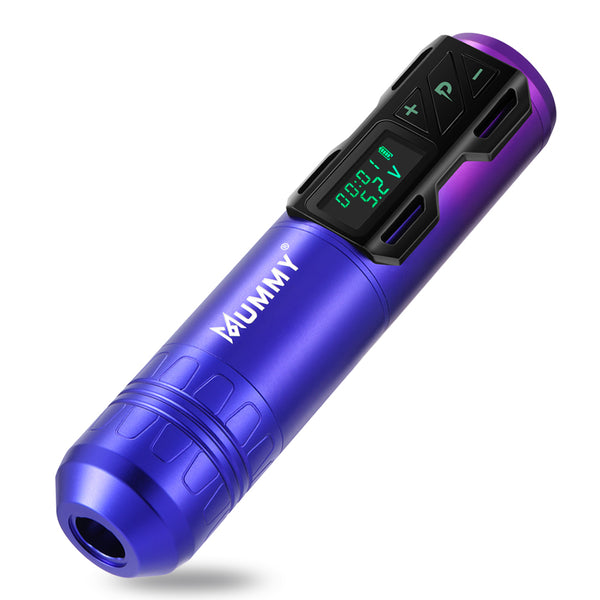 Mummy Wireless Rotary Tattoo Machine Pen 2200mah(Purple)