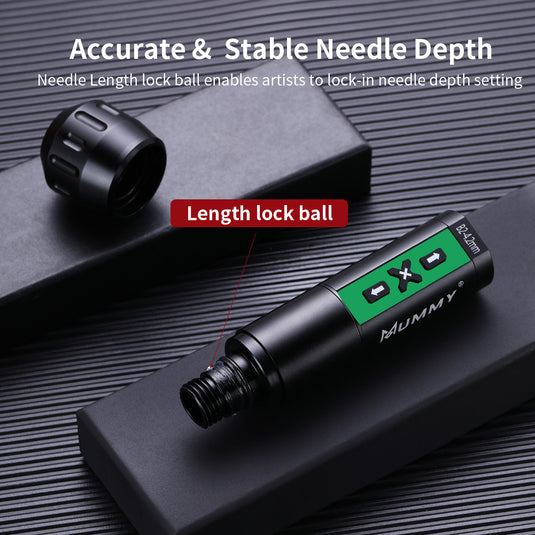 Translation missing: en.MUMMY ROTARY WIRELESS TATTOO MACHINE PEN DIRECT DRIVER 4.2MM(Green)
