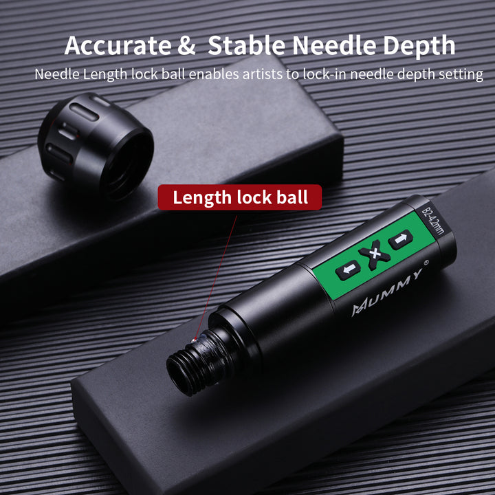 Translation missing: en.MUMMY ROTARY WIRELESS TATTOO MACHINE PEN DIRECT DRIVER 4.2MM(Green)