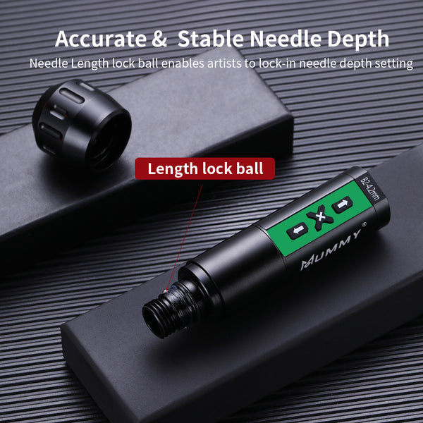 MUMMY ROTARY WIRELESS TATTOO MACHINE PEN DIRECT DRIVER 4.2MM(Green)