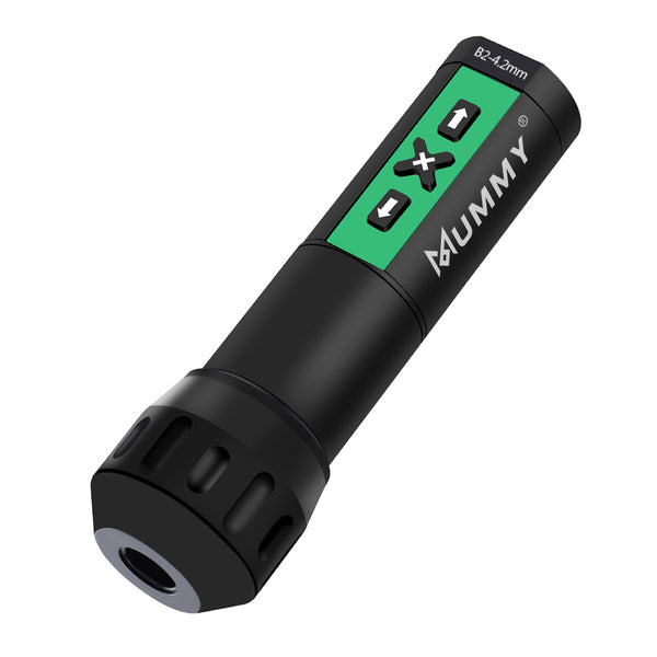 MUMMY ROTARY WIRELESS TATTOO MACHINE PEN DIRECT DRIVER 4.2MM(Green)