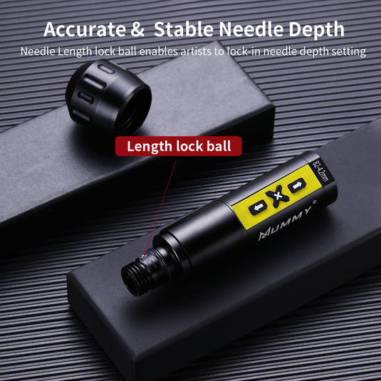 Translation missing: en.Mummy Rotary Wireless Tattoo Machine Pen Direct Driver 4.2mm(Yellow)