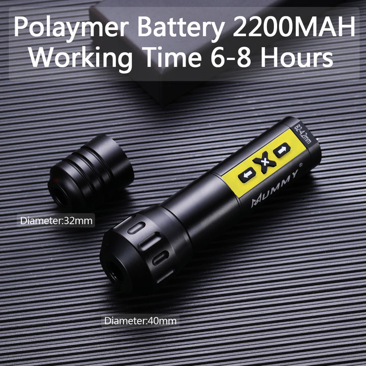 Translation missing: en.Mummy Rotary Wireless Tattoo Machine Pen Direct Driver 4.2mm(Yellow)