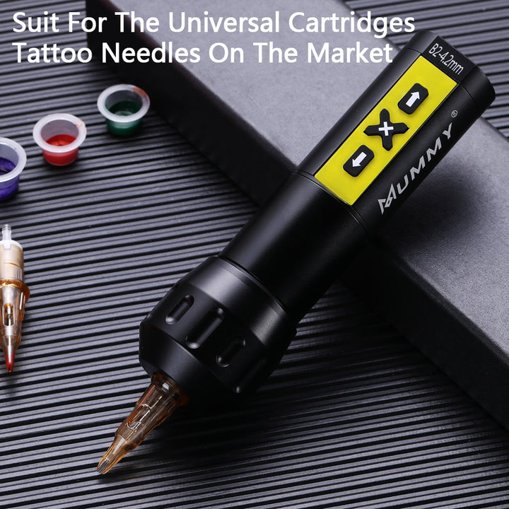 Translation missing: en.Mummy Rotary Wireless Tattoo Machine Pen Direct Driver 4.2mm(Yellow)
